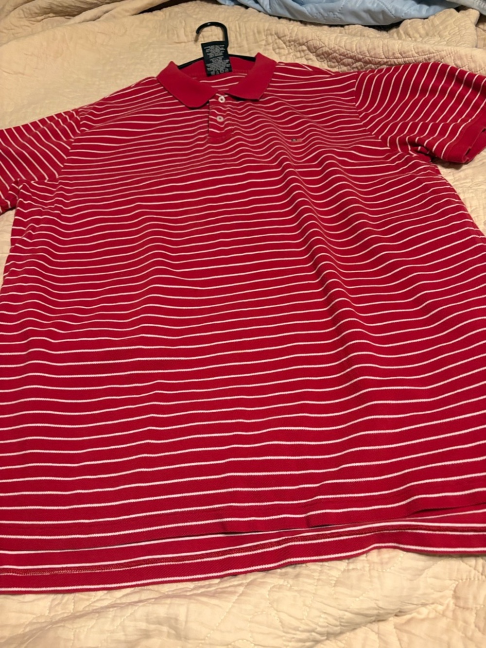 Polo by Ralph Lauren Red and White Striped Polo Shirt